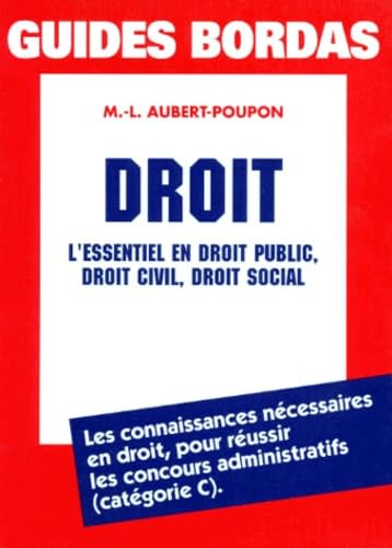 Droit. L'Essentiel En Droit Public, Droit Civil, Droit Social Books