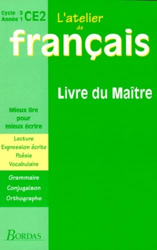 L'atelier de Français CE2: Livre du maître Books
