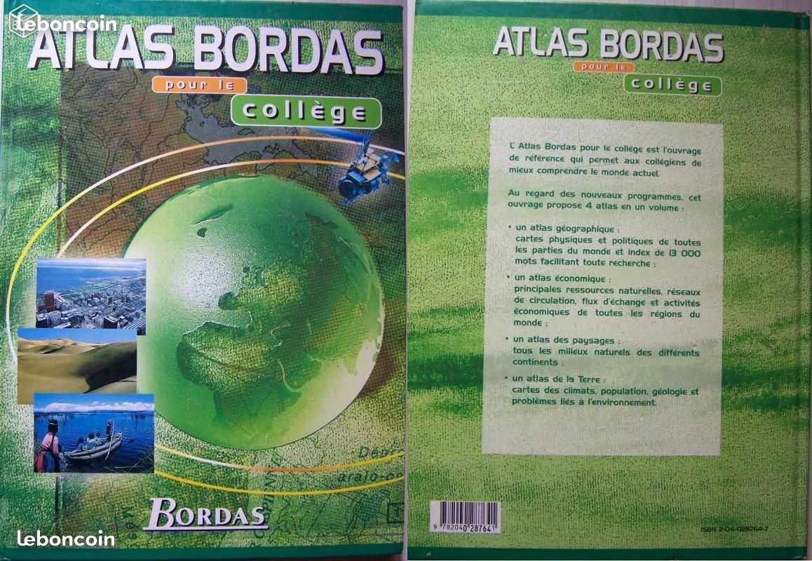 ATLAS BORDAS POUR LE COLLEGE NP 98 (Ancienne Edition) book