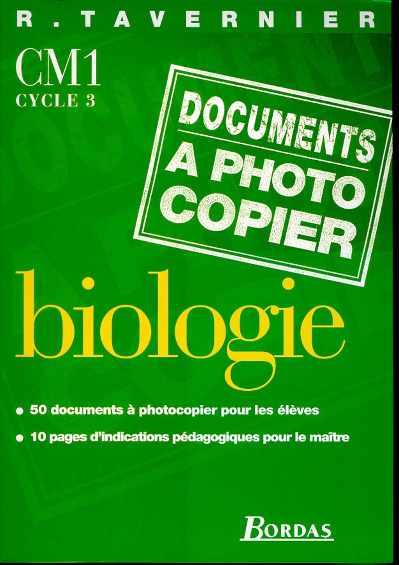 BIOLOGIE CM1.: Documents à photocopier Books