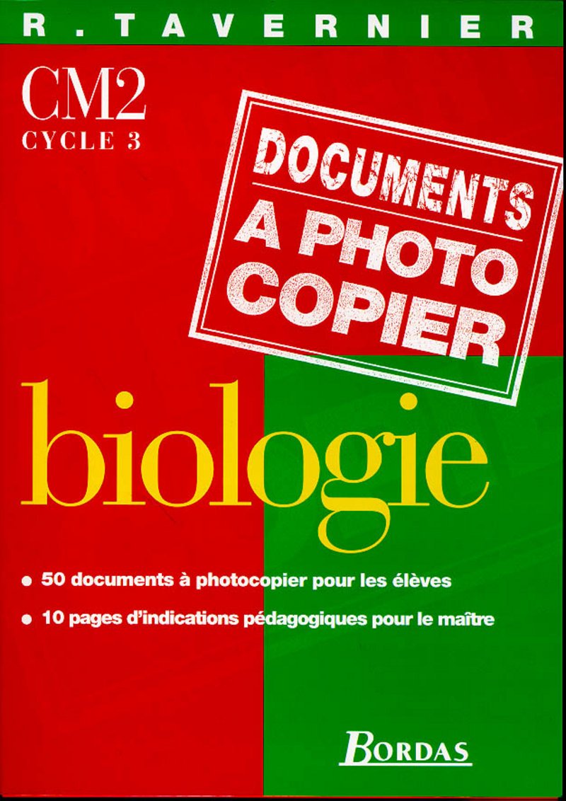 Biologie CM2, cycle 3. Fiches à photocopier book