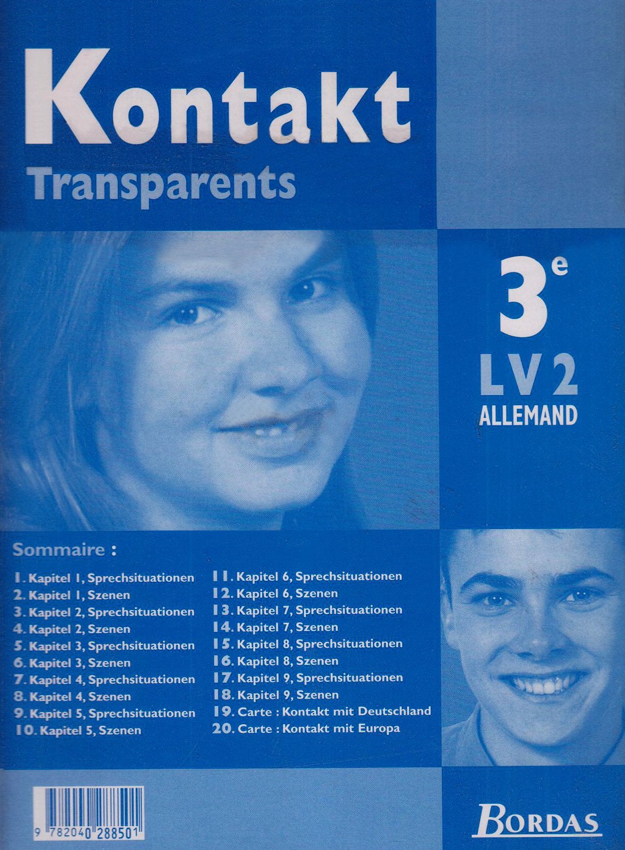 Allemand 3e LV2 Kontact: Transparents book