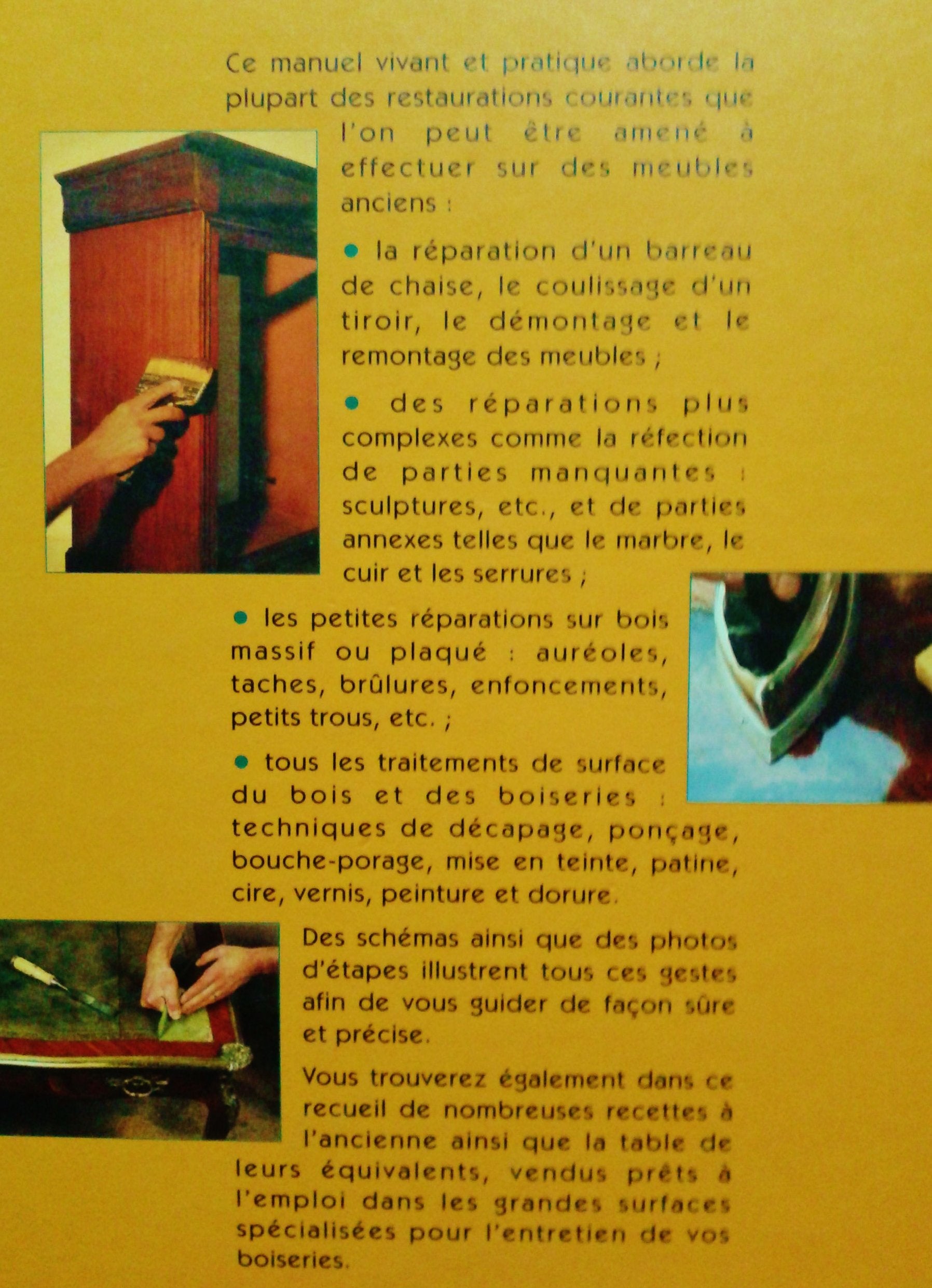 Restaurez entretenez vos meubles book