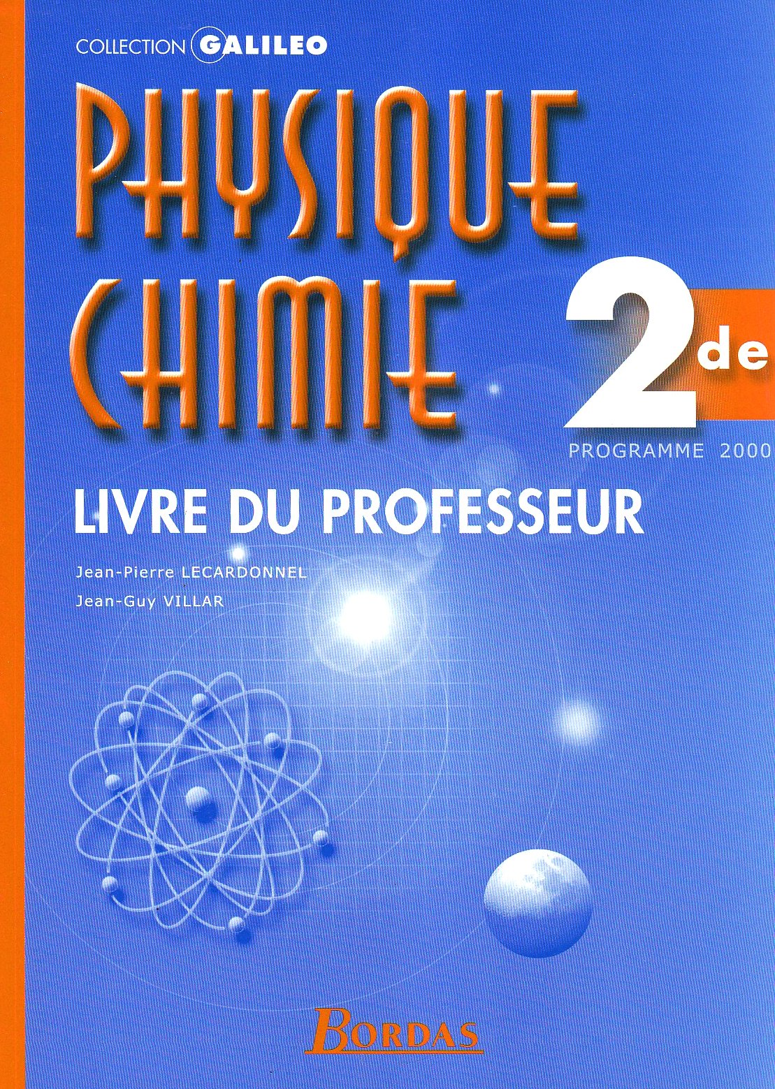 Physique-chimie, 2nde. Livre du professeur book