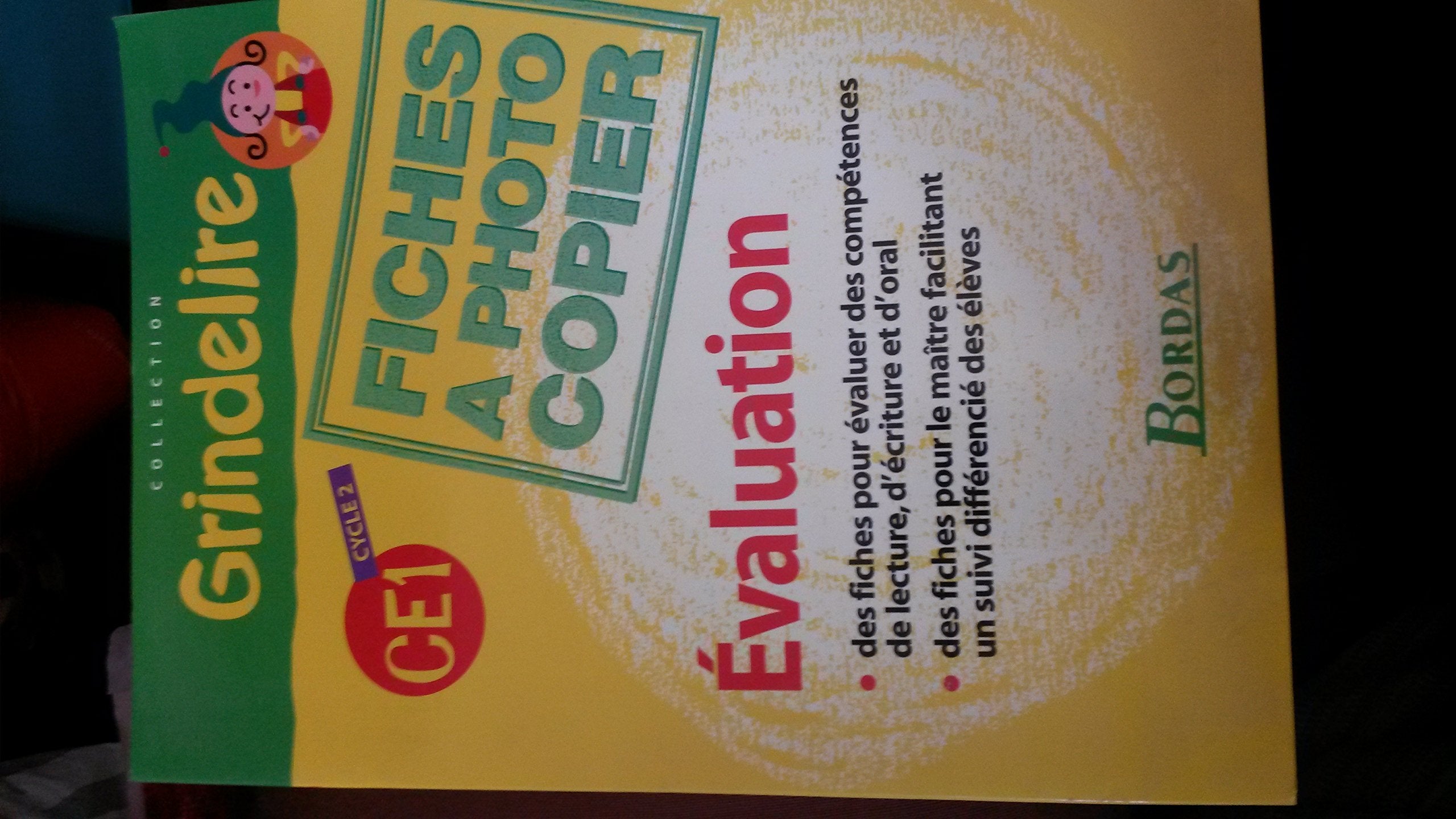 GRINDELIRE CE1 CYCLE 2 EVALUATION: Fiches à photocopier Education & Training
