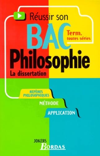 Philosophie Terminales Toutes Series. La Dissertation Books