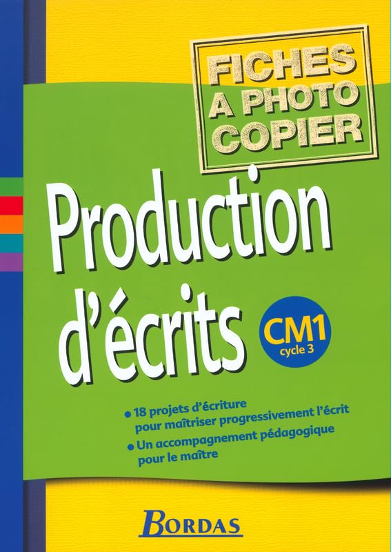 Production d'écrits CM1: Fiches à photocopier Books