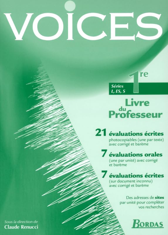 Voices : Anglais, 1ère L, ES, S (Manuel du professeur) book