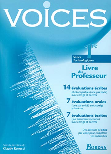 Anglais 1e Séries technologiques Voice: Livre du professeur Books