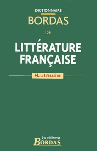 Dictionnaire de littérature française book