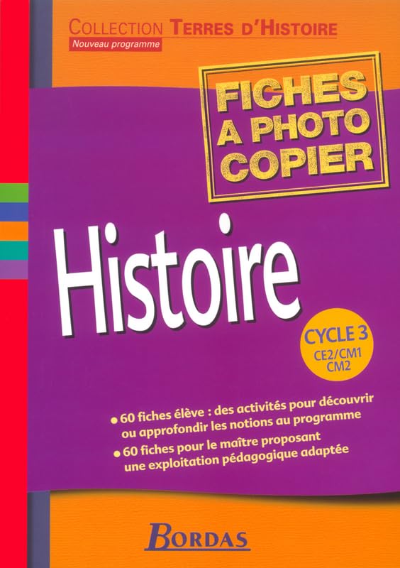 HISTOIRE CYCL 3 FICHES PHOTOC book