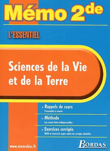 Mémo 2nde - L'Essentiel : Sciences de la Vie et de la Terre, 2nde Books