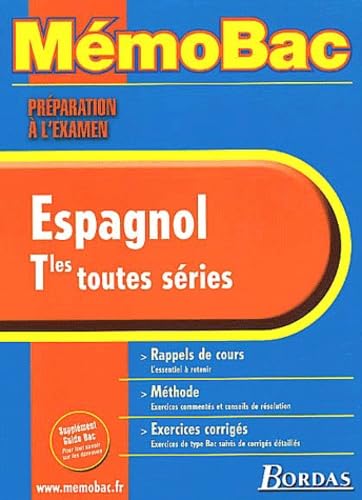 MEMO PREPA.EXAM. ESPAGNOL TERMINALE (Ancienne Edition) book