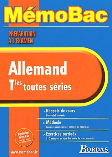 MEMO PREPA EXAM ALLEMAND TERM (Ancienne Edition) book
