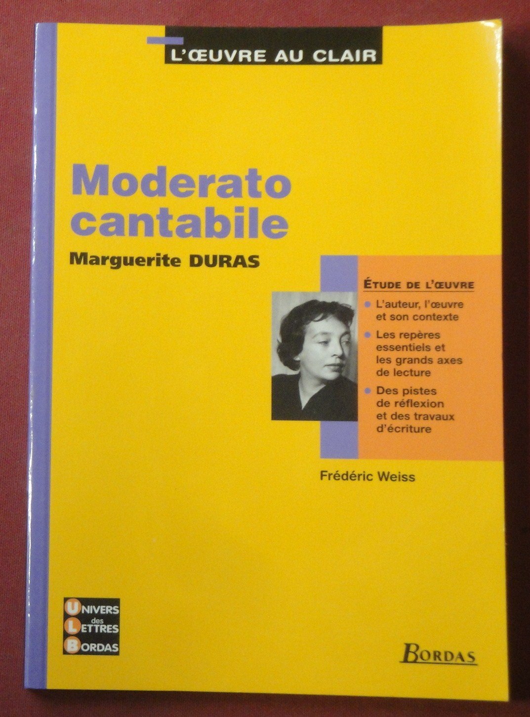 Moderato cantabile, Marguerite Duras Books