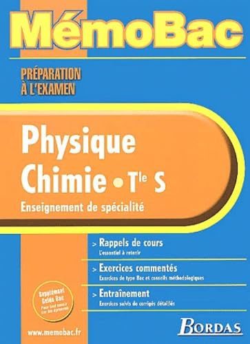 MEMO PREPA EXAM PHYS/CHIMIE TERM S (SPE) (Ancienne Edition) book