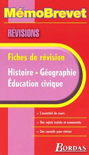 MEMO BREVET REVISION HIST.GEOGRAPHIE (Ancienne Edition) book