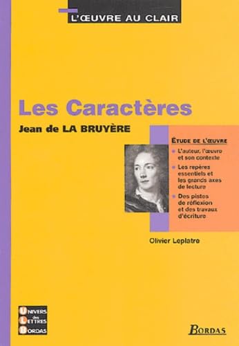 Les Caractères, Jean de La Bruyère Books