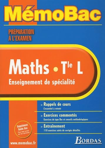 MEMO PREPA.EXAM. MATHS TERM L (Ancienne Edition) book
