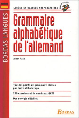 Grammaire alphabétique de l'allemand Books
