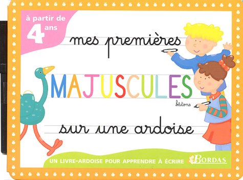 Mes premières majuscules bâtons sur une ardoise - A partir de 4 ans book