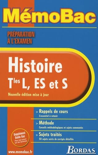 MEMO PREPA EXAM HISTOIRE TERM (Ancienne Edition) book