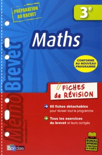 MEMOBREVET FICH REVI MATHS 3E book