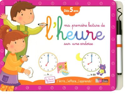 Ma première lecture de l'heure sur une ardoise book