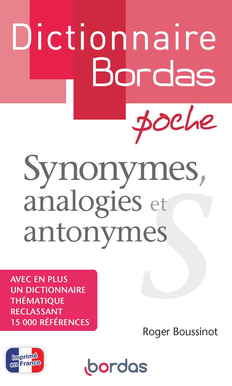 Dictionnaire Bordas poche Synonymes, analogies et antonymes Foreign Languages ​​& Dictionaries