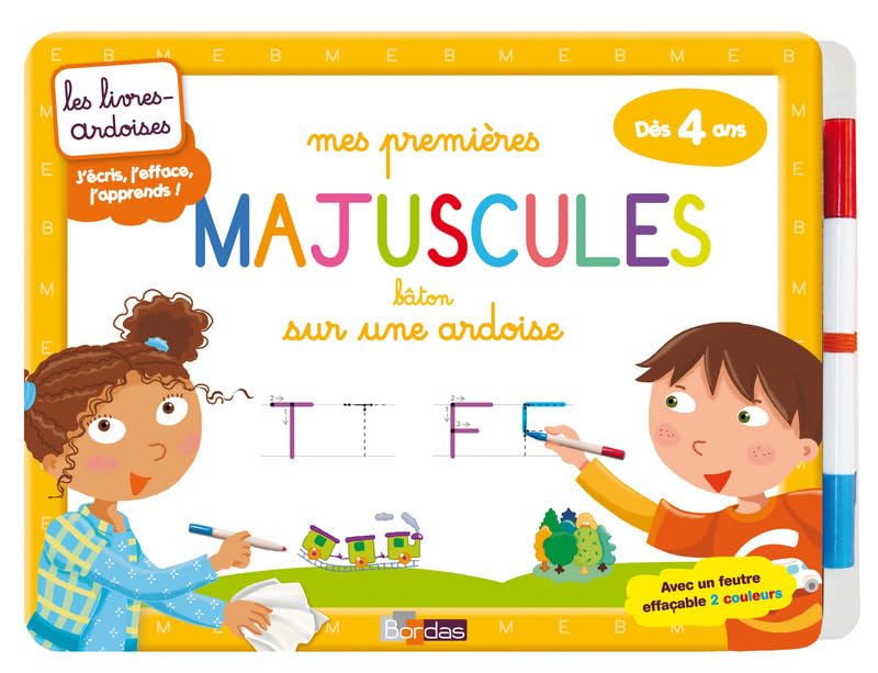 Mes premières majuscules bâton sur une ardoise: Dès 4 ans Books