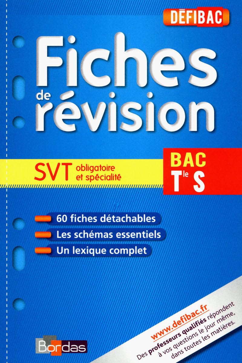 DEFIBAC FICHES SVT TER S book