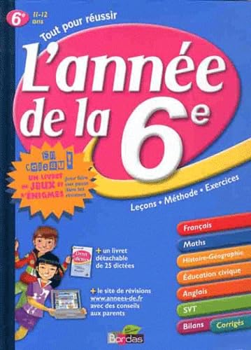 ANNEE DE LA 6E + LIVRET JEUX book
