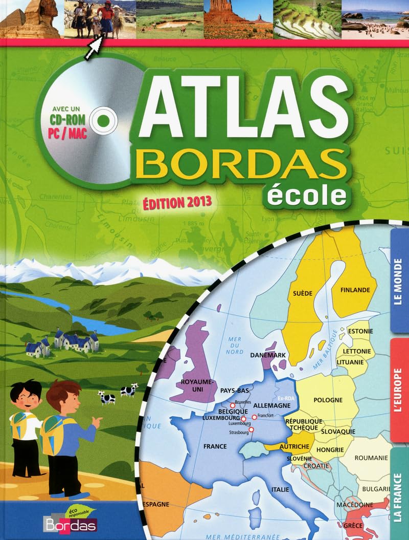 Atlas bordas ecole + CD - grand public book