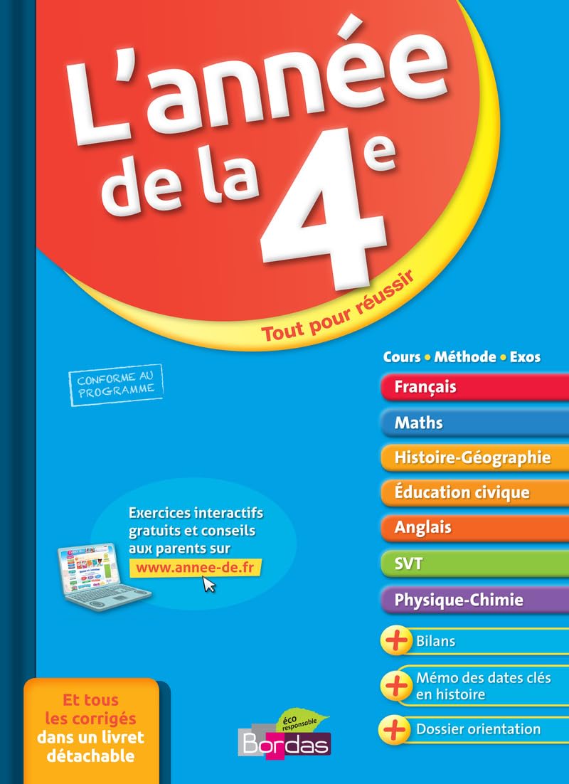 L'Année de la 4e - Toutes les matières book