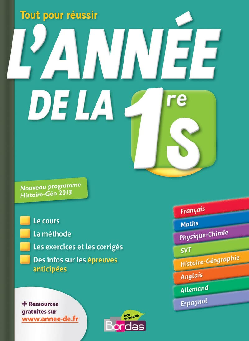 L'année de la 1ère S - Tout pour réussir Professional & Reference Books