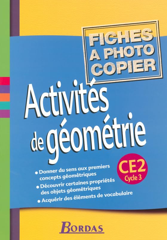 Activités de géométrie CE2 • Fiches à photocopier book