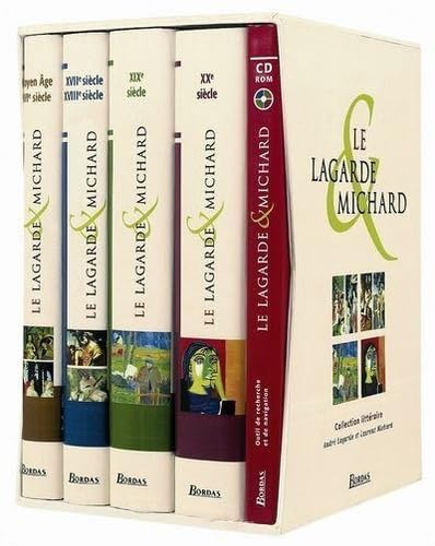 Lagarde et Michard Coffret en 4 volumes : Tome 1, Moyen Age-XVIe siècle ; Tome 2, XVIIe siècle-XVIIIe siècle ; Tome 3, XIXe siècle ; Tome 4, XXe siècle Books