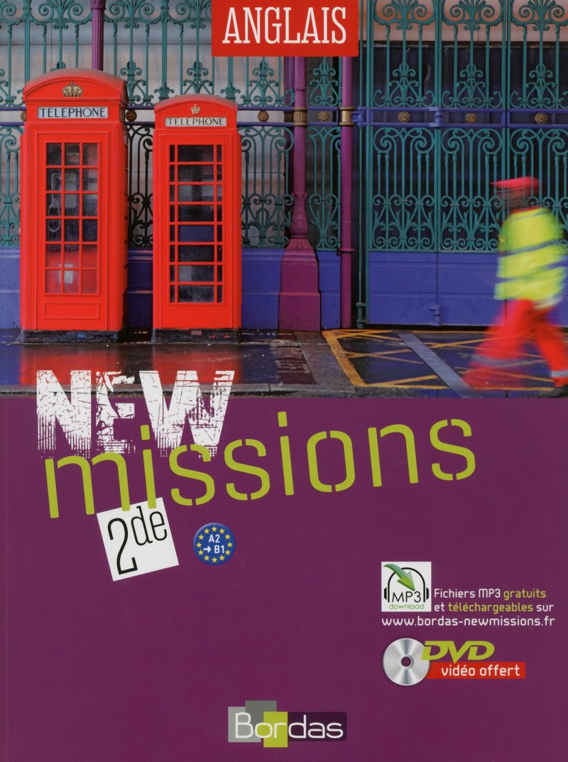 New Missions Anglais 2de 2014 Manuel de l'élève avec DVD vidéo Education & Training