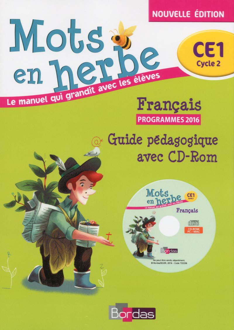 Mots en herbe français CE1 2016 Livre du Maître avec CD-rom: Guide pédagogique Education & Training