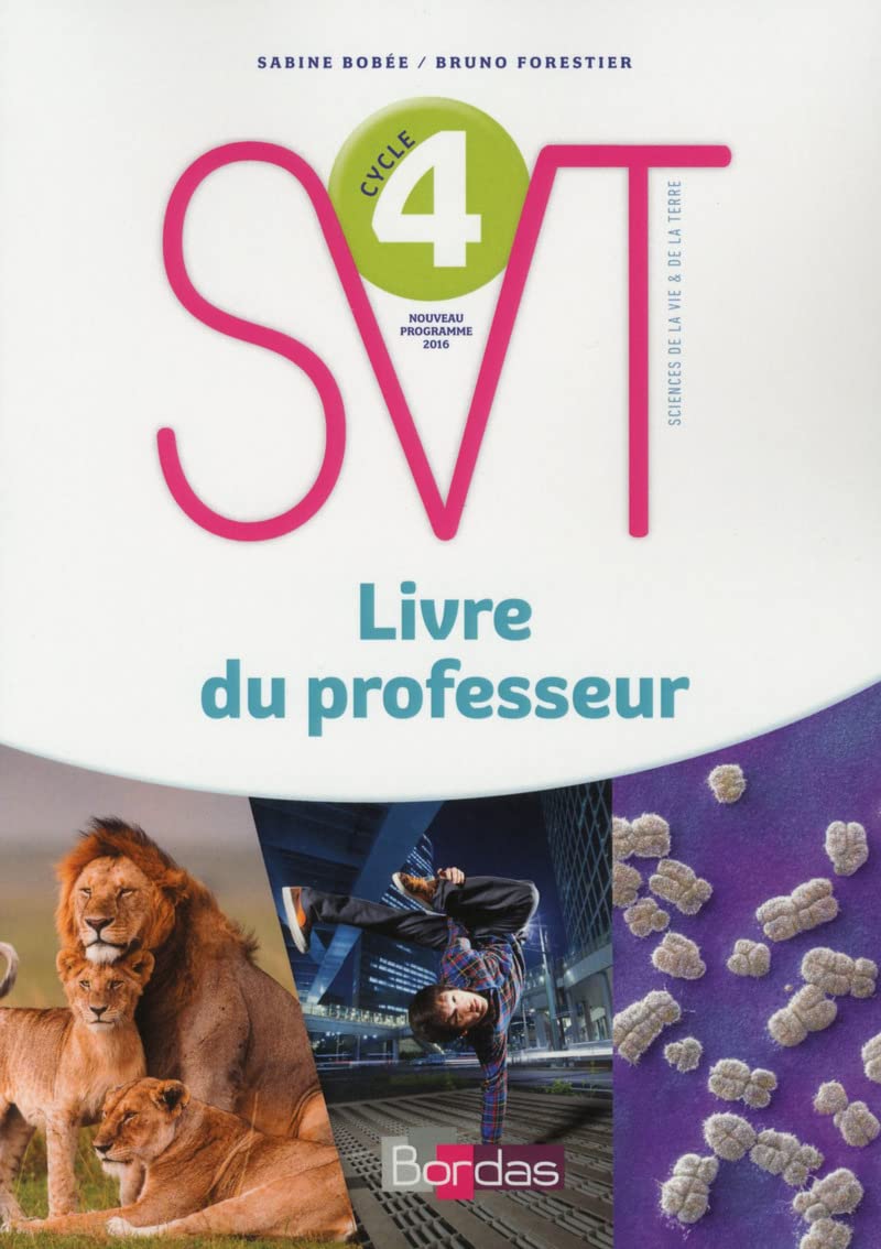 Bobée Forestier SVT Cycle 4 2017 Livre du professeur book
