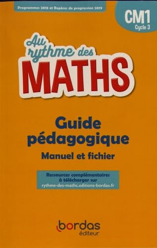 Au Rythme des maths CM1 2020 Livre du maître du manuel et du fichier book