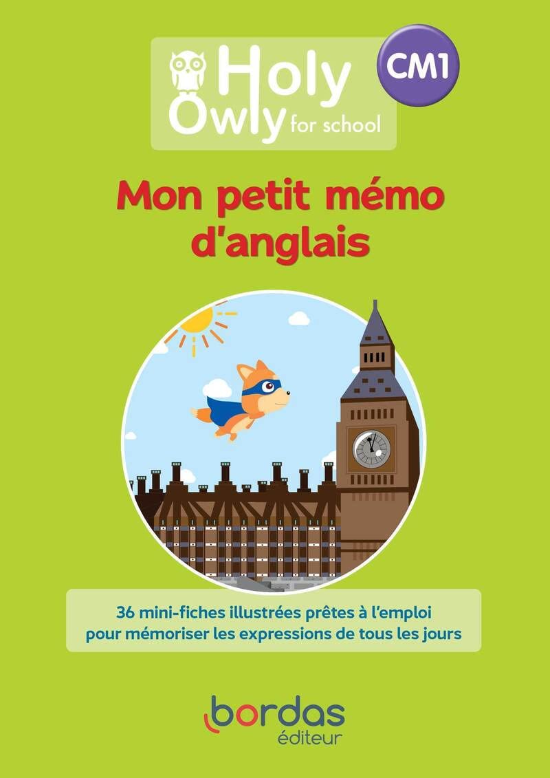 Holy Owly - Anglais CM1 - 2022 - Mon petit mémo d'anglais book