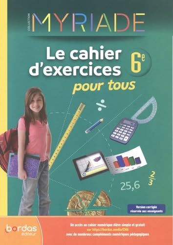 Myriade 6e: Le cahier d'exercices pour tous, version corrigée réservée aux enseignants book