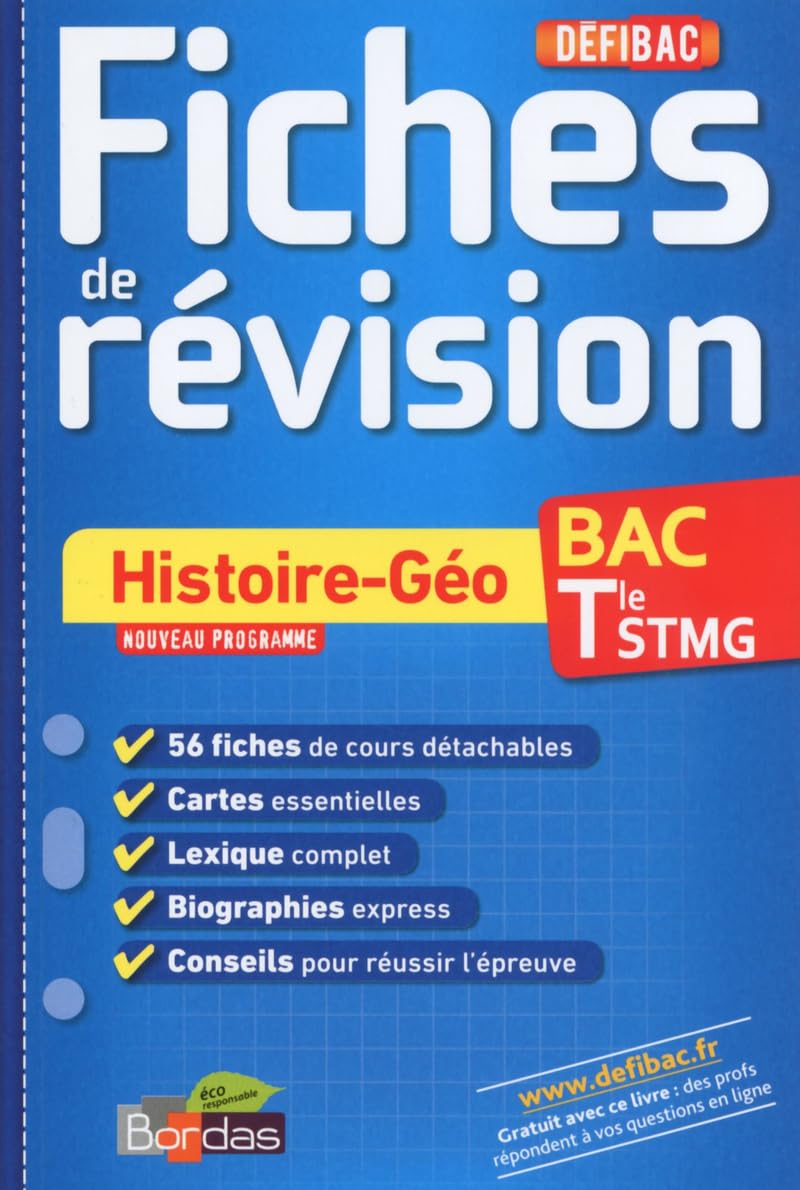 DEFIBAC FICHE HIS-GEO TER STMG book