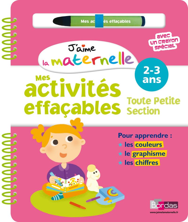 J'aime la maternelle - Mes activités effaçables - Toute petite section book