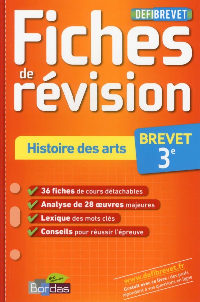 DEFIBREVET FICHES HIST ARTS 3E book
