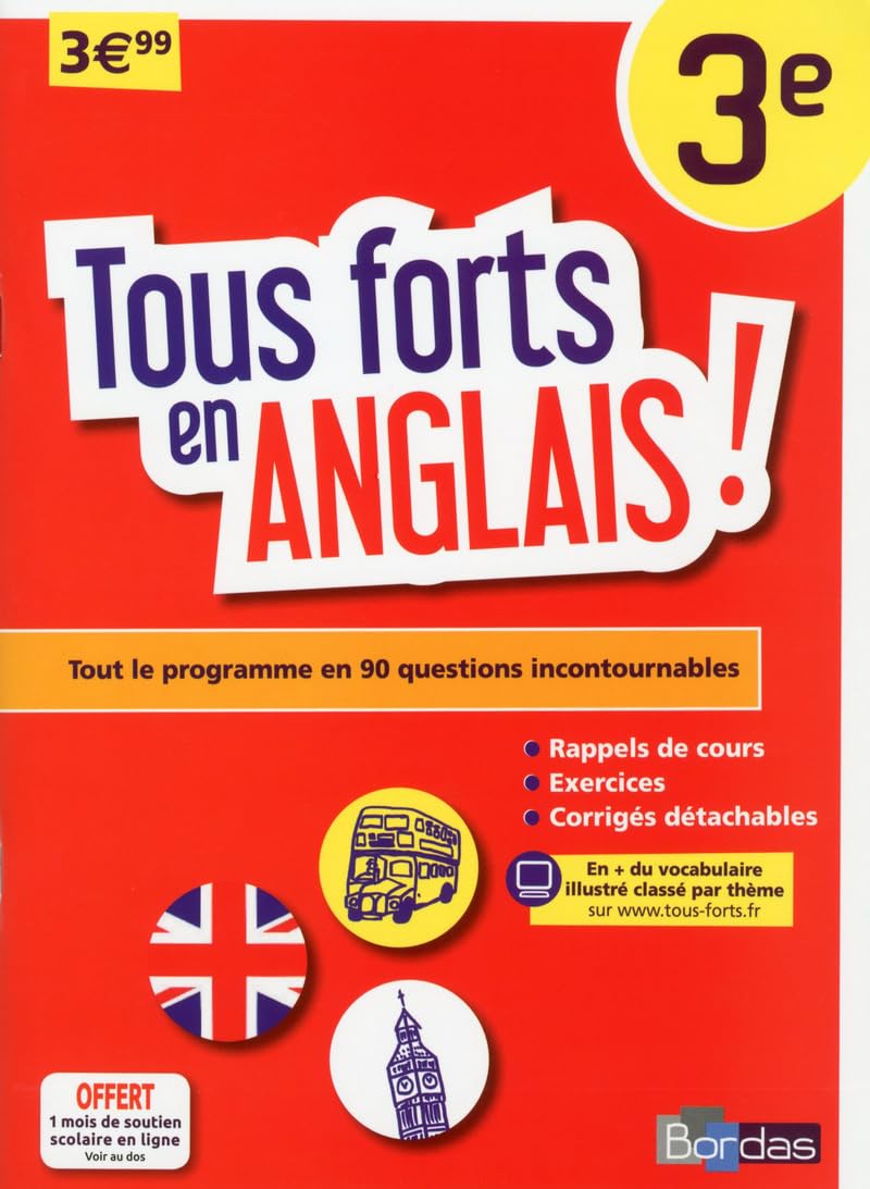 Tous forts en Anglais 3e book