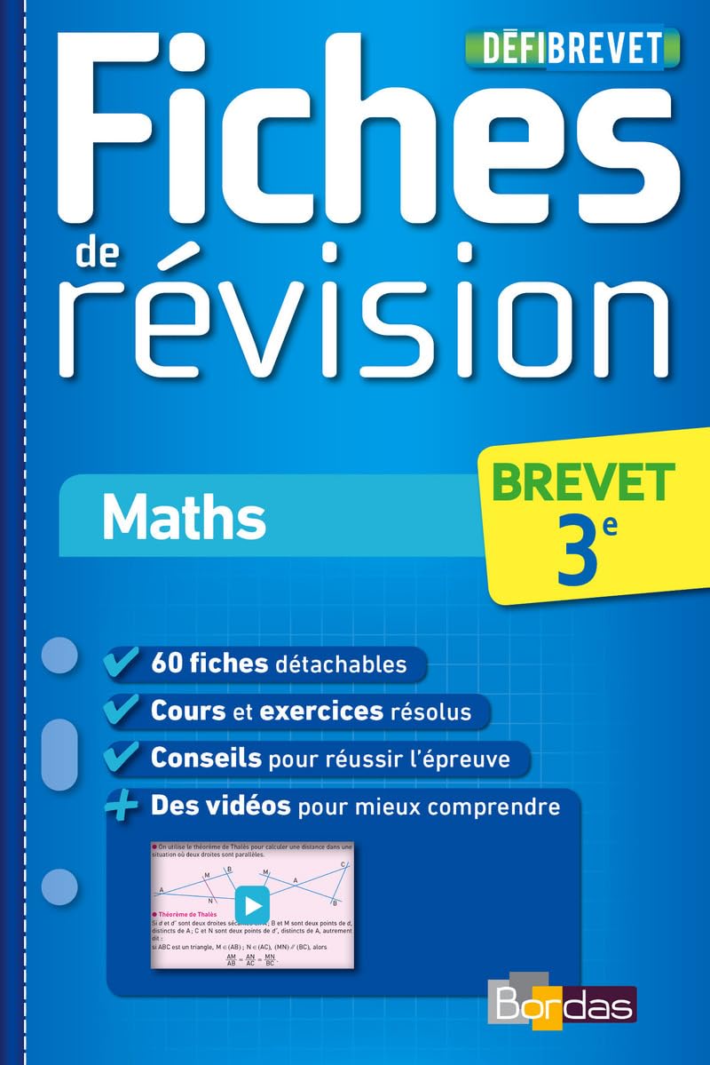 DéfiBrevet - Fiches de révision - Maths 3e book