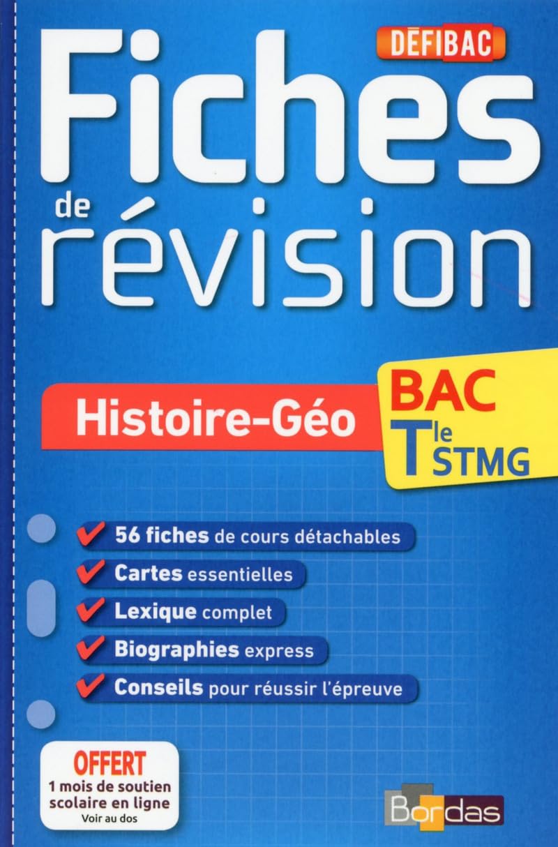 DéfiBac - Fiches de révision - Histoire-Géo Tle STMG book