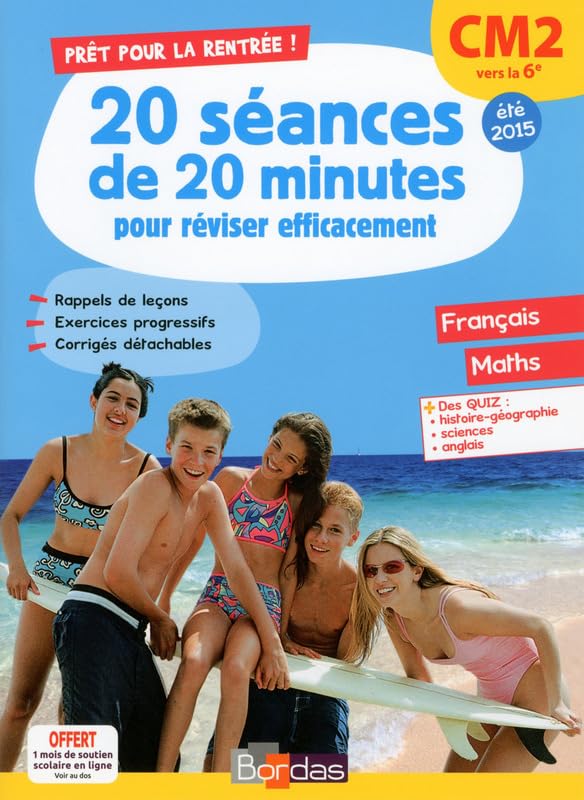 Prêt pour le CM2 vers la 6e 20 séances de 20 minutes pour réviser efficacement 2015 Français Maths Professional & Reference Books